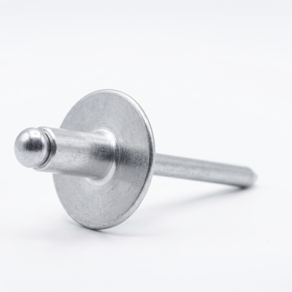 Blind Rivet Large Flange Aluminum Open End