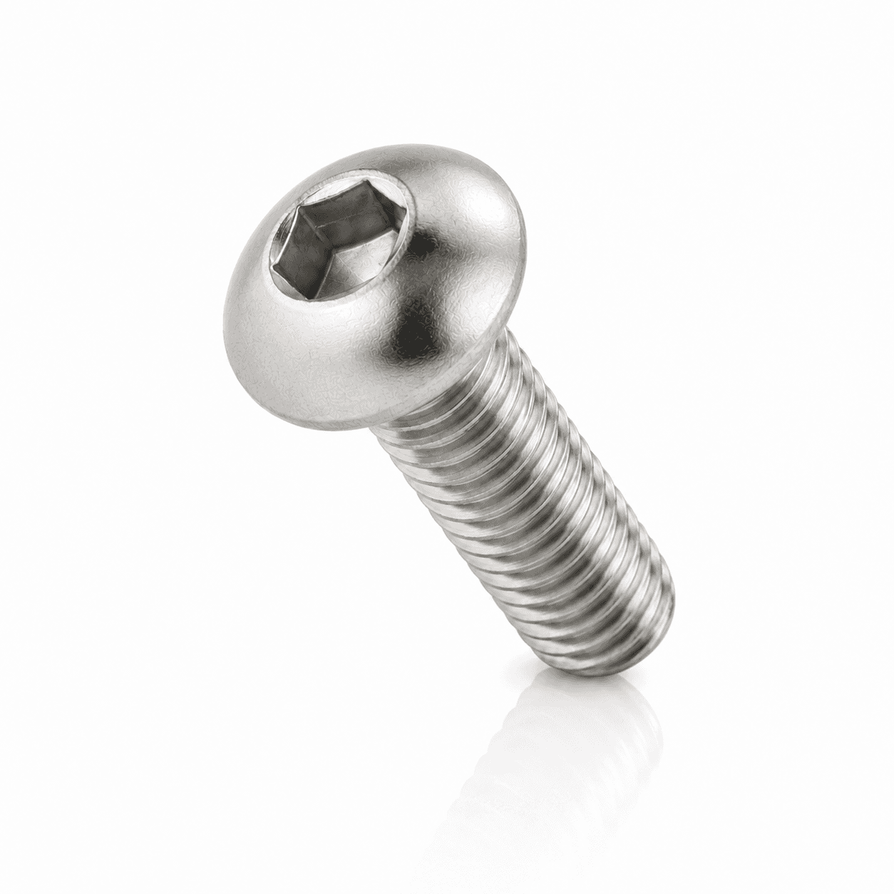 3/8-16 Button Head Socket Cap Screws Fully Threaded Stainless Steel 18-8