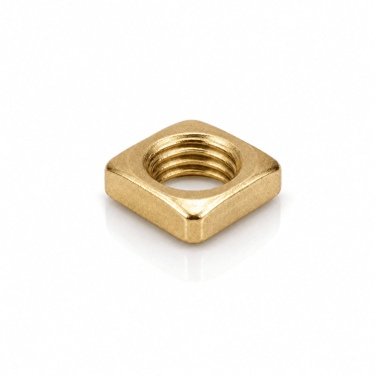 #8-32 Brass Square Machine Screw Nut