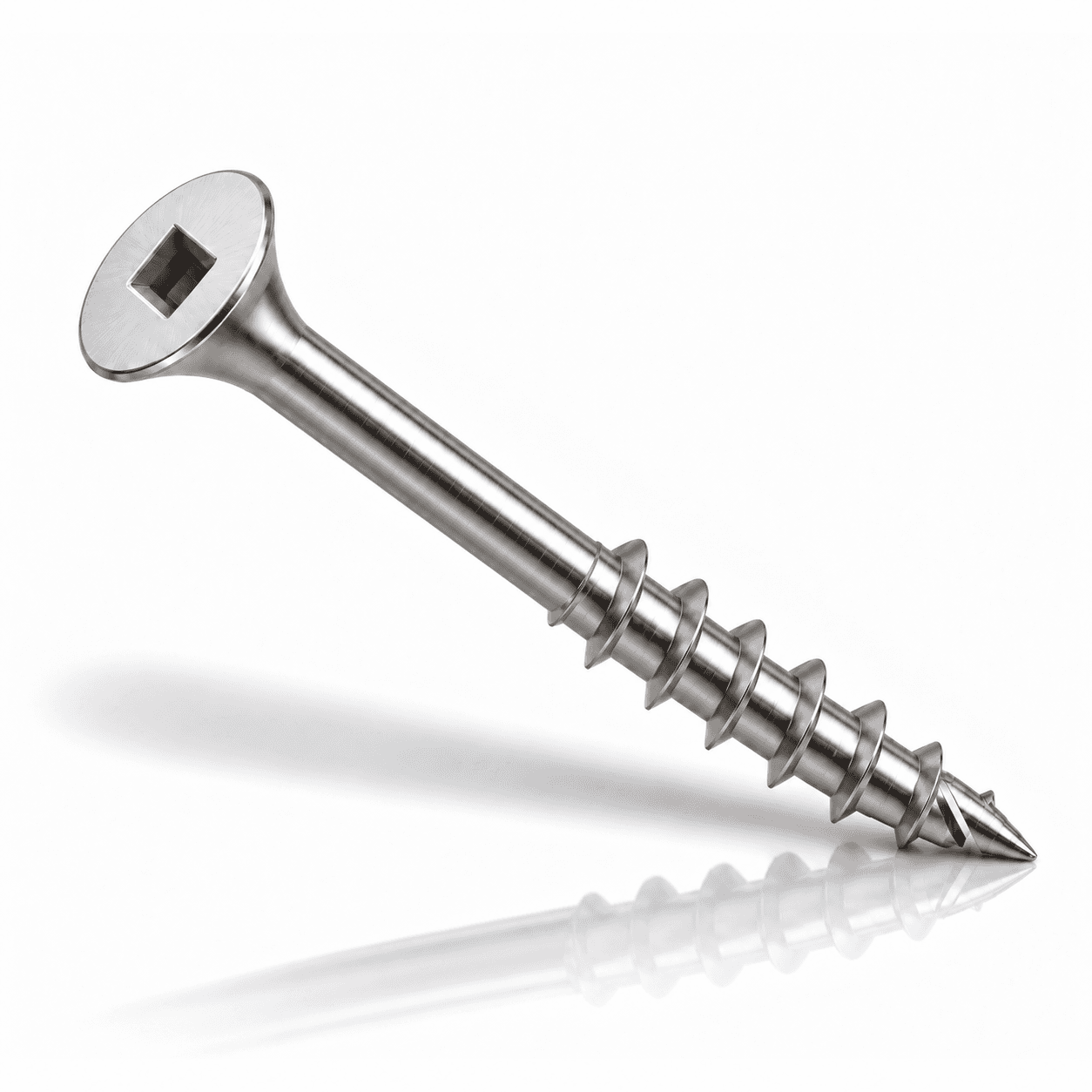 #8 Bugle Deck Screws Square Drive Stainless Steel 18-8 50/50 Thread