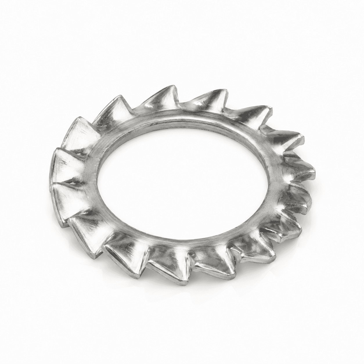 External Serrated Lock Washers DIN 6798A Stainless Steel 18-8