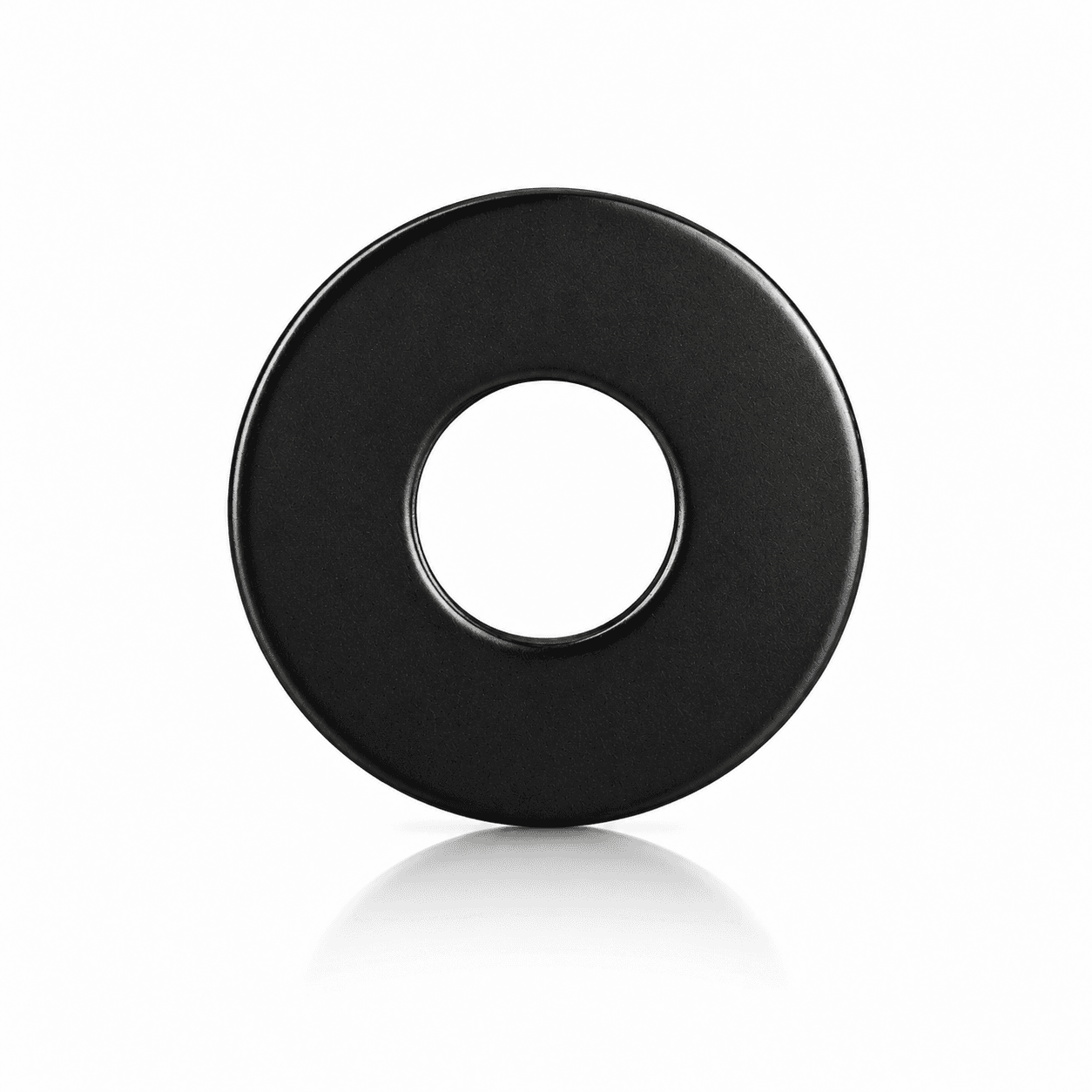 Commercial Flat Washers Stainless Steel 18-8 Black Fluoropolymer