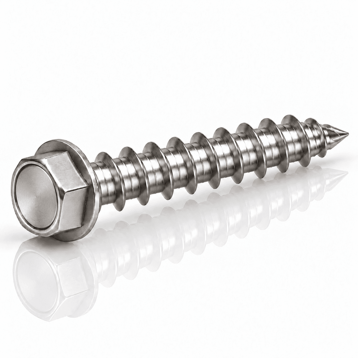 #14 Hex Washer Head Sheet Metal Screws Type A Stainless Steel 18-8