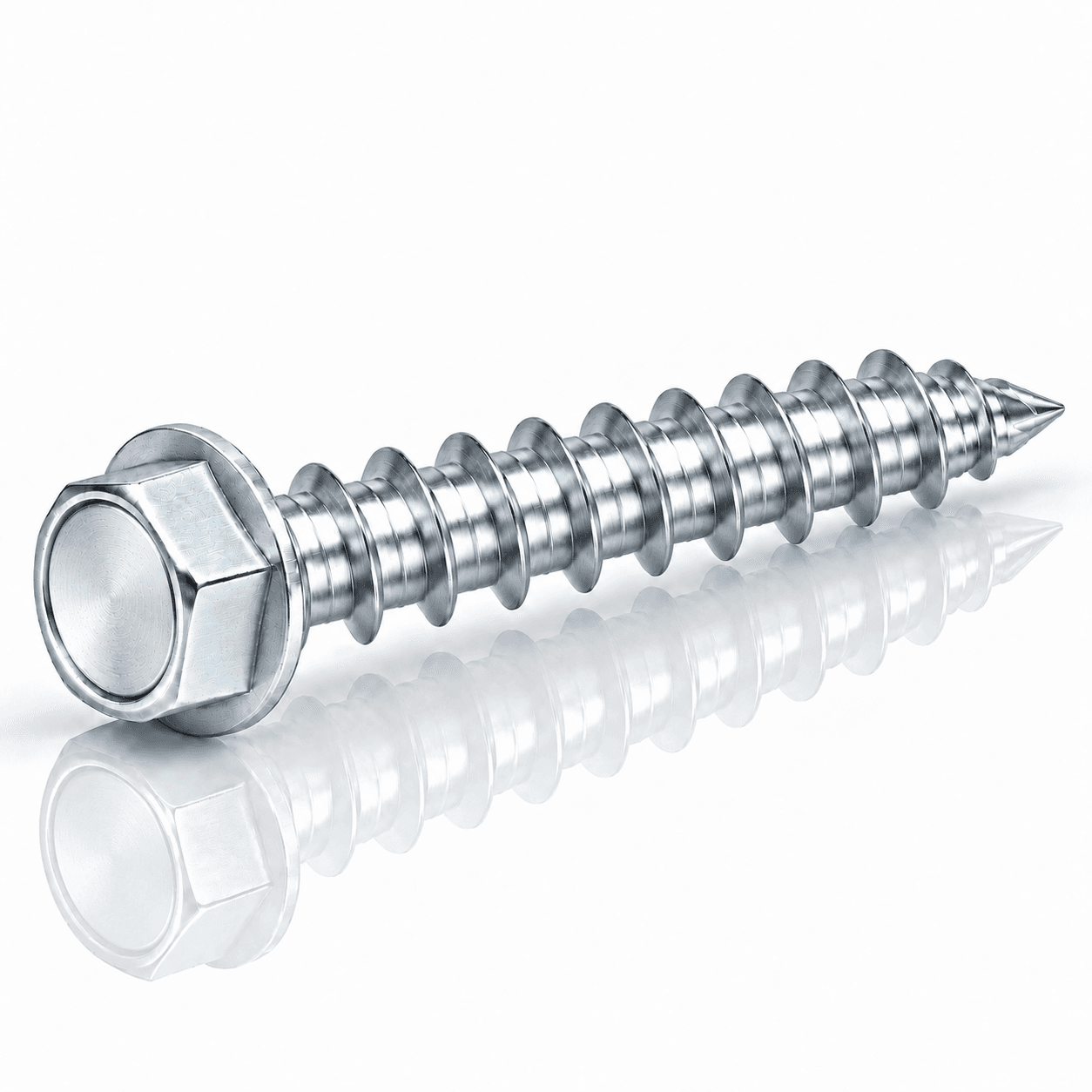 5/16" Hex Washer Head Sheet Metal Screws Type A Zinc-Plated Steel