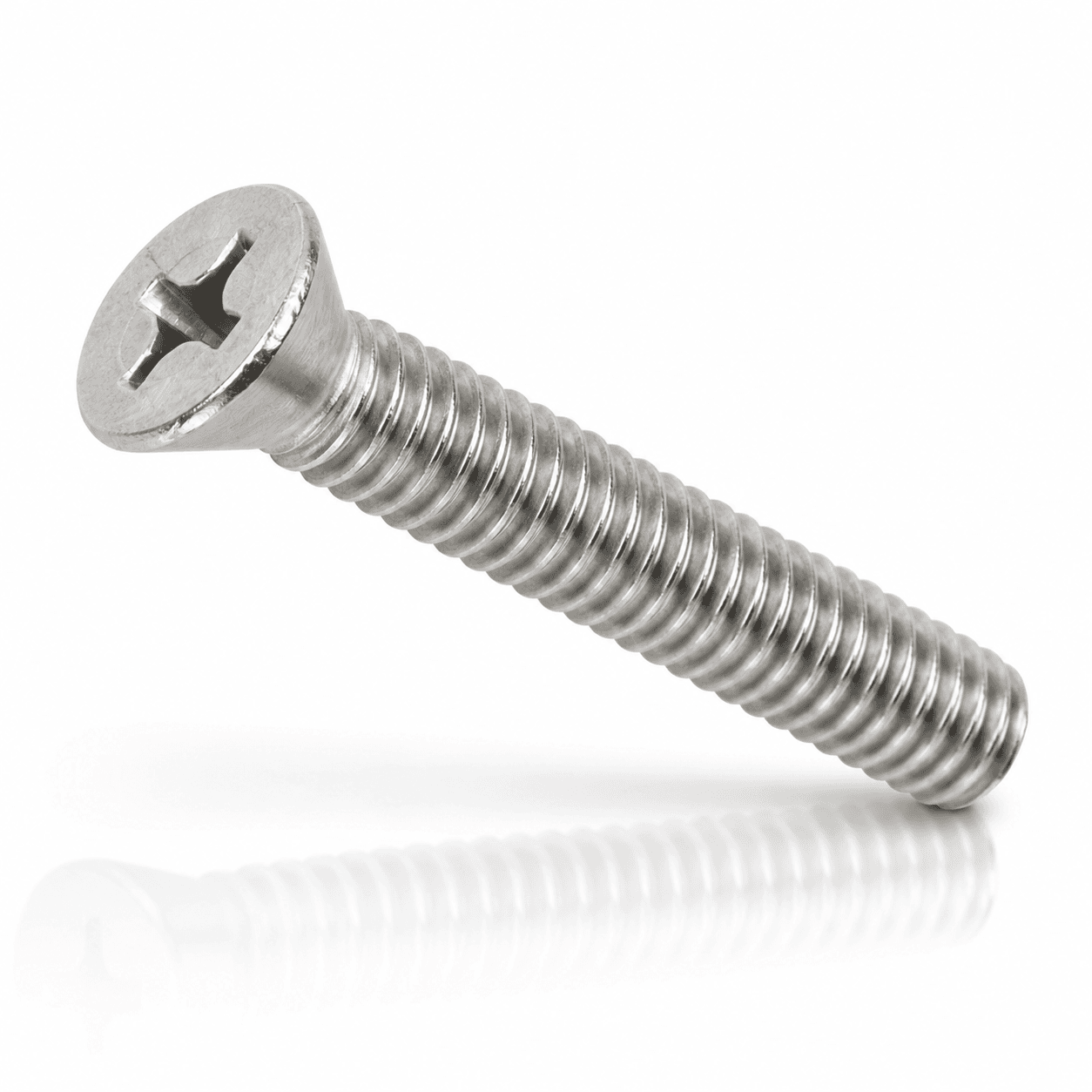 #6-32 18-8 Stainless Steel Phillips Flat Head 100° Machine Screws