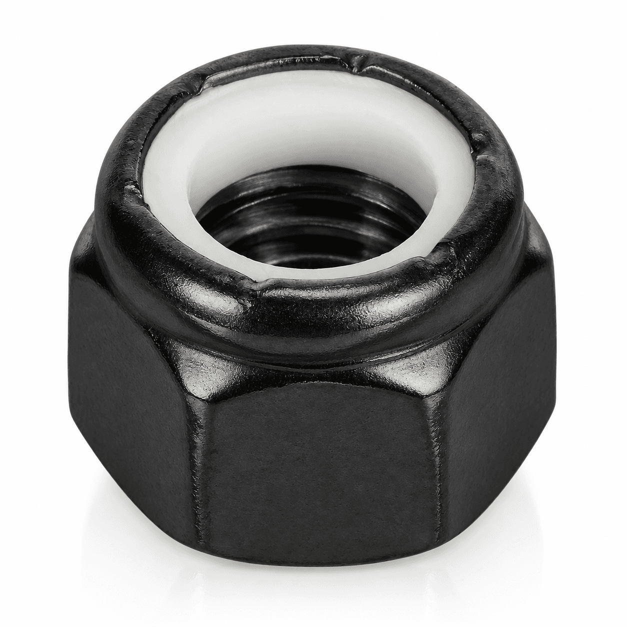 Nylon Insert Lock Nuts Stainless Steel 18-8 Black Oxide