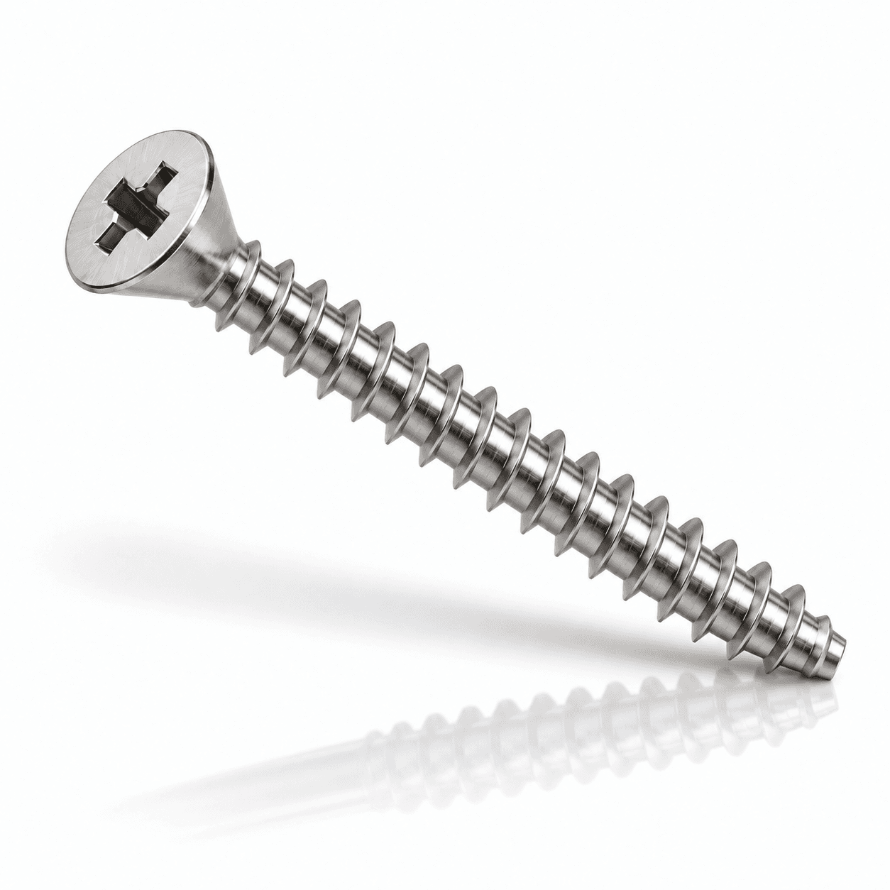 #6 Phillips Flat Head Sheet Metal Screws Type B Stainless Steel 18-8
