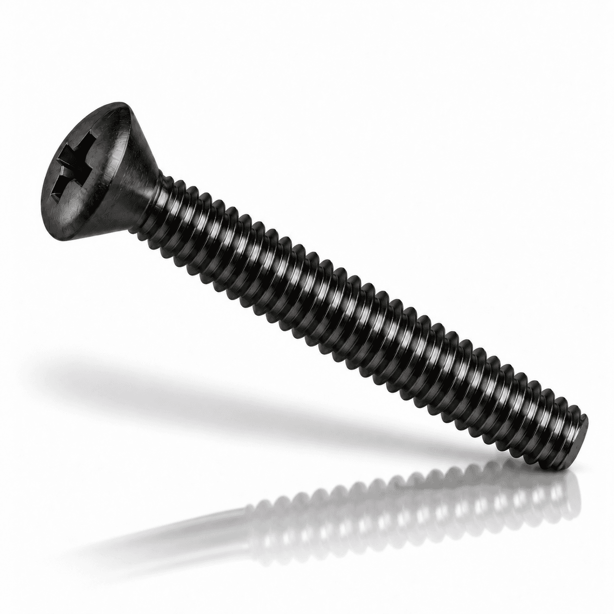 #10-24 Phillips Oval Head 82° Machine Screws Stainless Steel 18-8 Black Oxide
