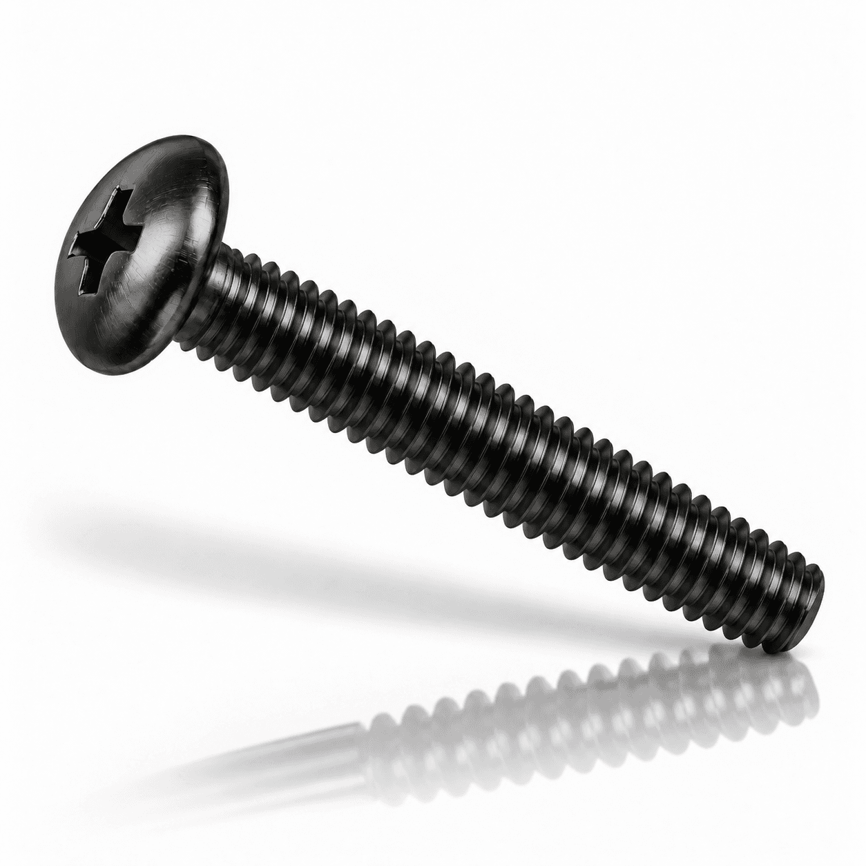 #8-32 Phillips Pan Head Machine Screws Stainless Steel 18-8 Black Oxide