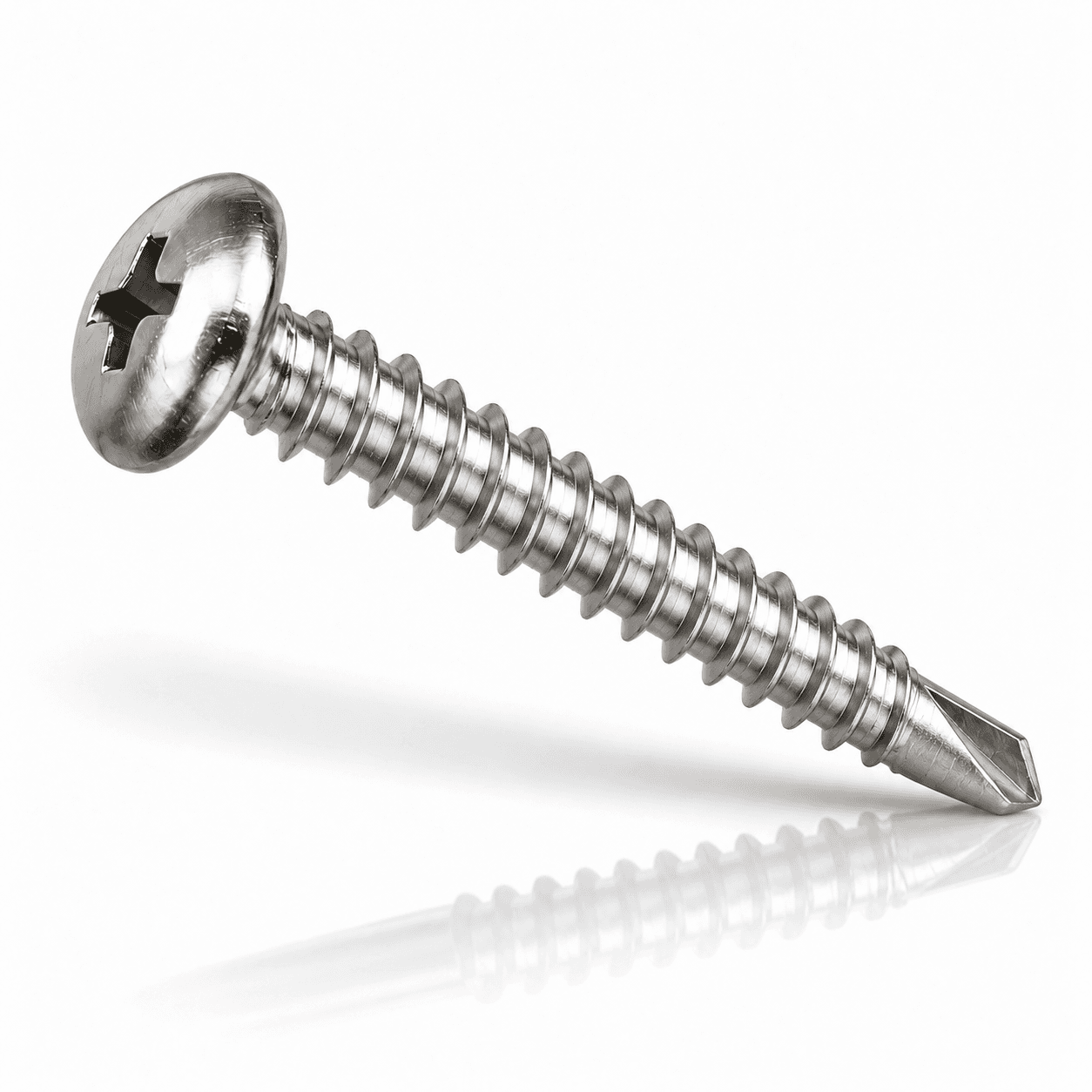 #12 x 1-1/4" Phillips Pan Head Self Drilling Tek Screws Stainless Steel 410
