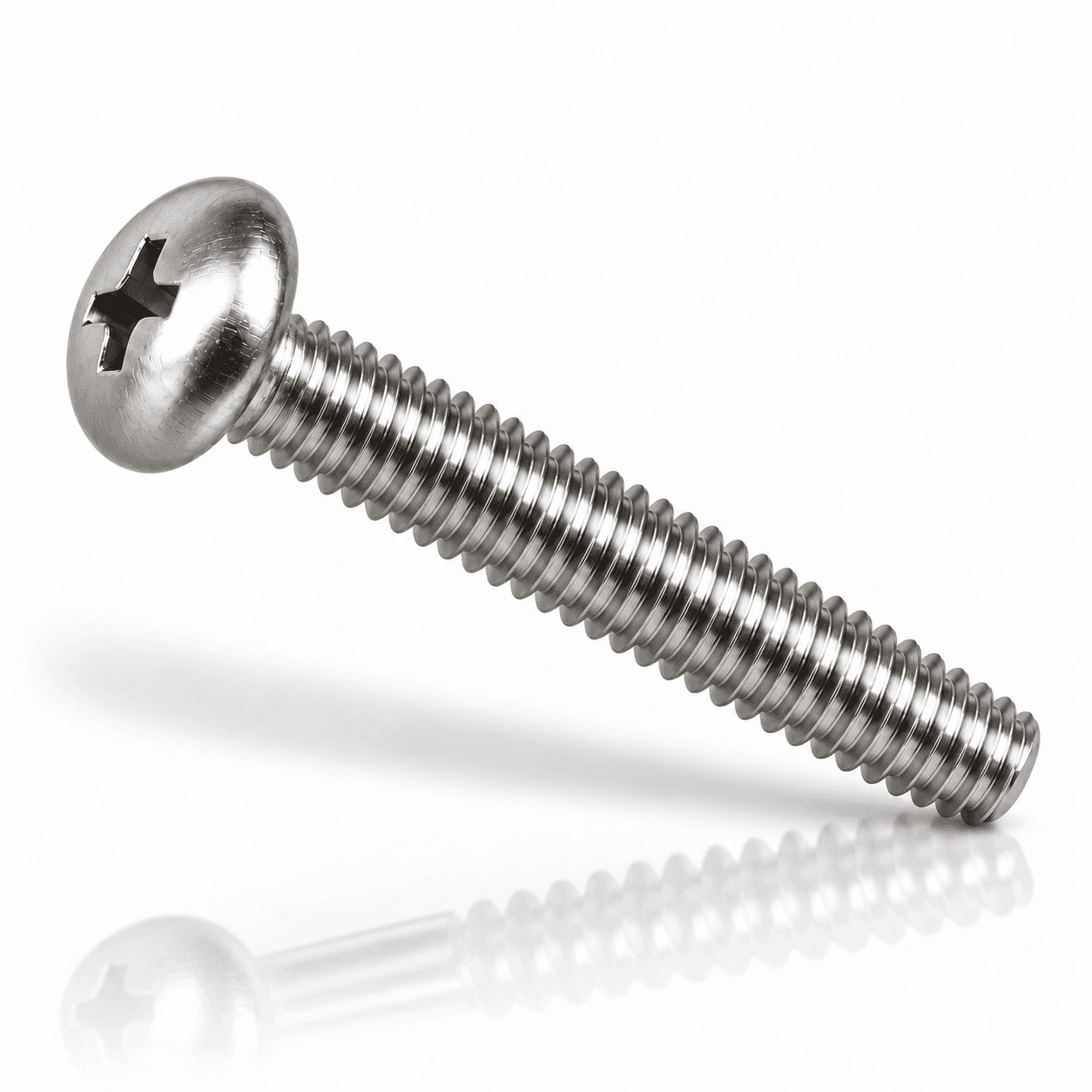 #10-24 Phillips Round Head Machine Screws Stainless Steel 18-8
