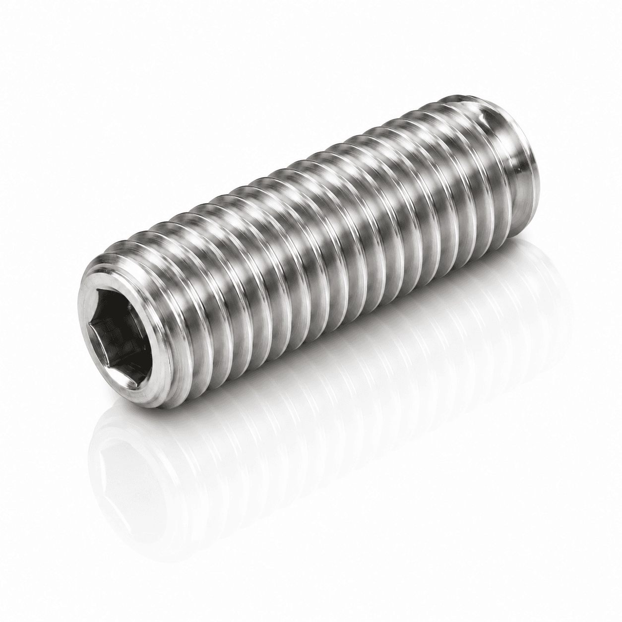 M6-1.0 316 Cup Point Socket Set Screws Stainless Steel