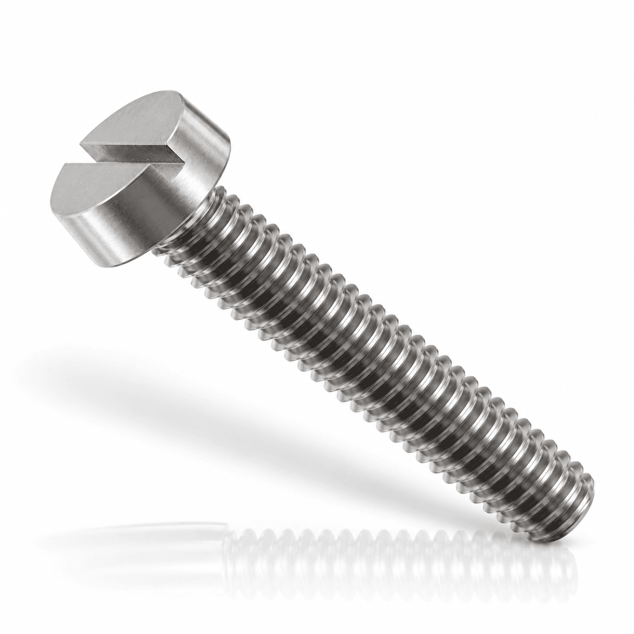M4-0.7 Slotted Cheese Head Machine Screws DIN 84 Stainless Steel 18-8