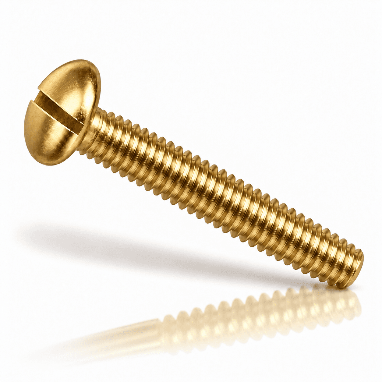 #10-32 x 3/16" Slotted Pan Head Machine Screws Brass