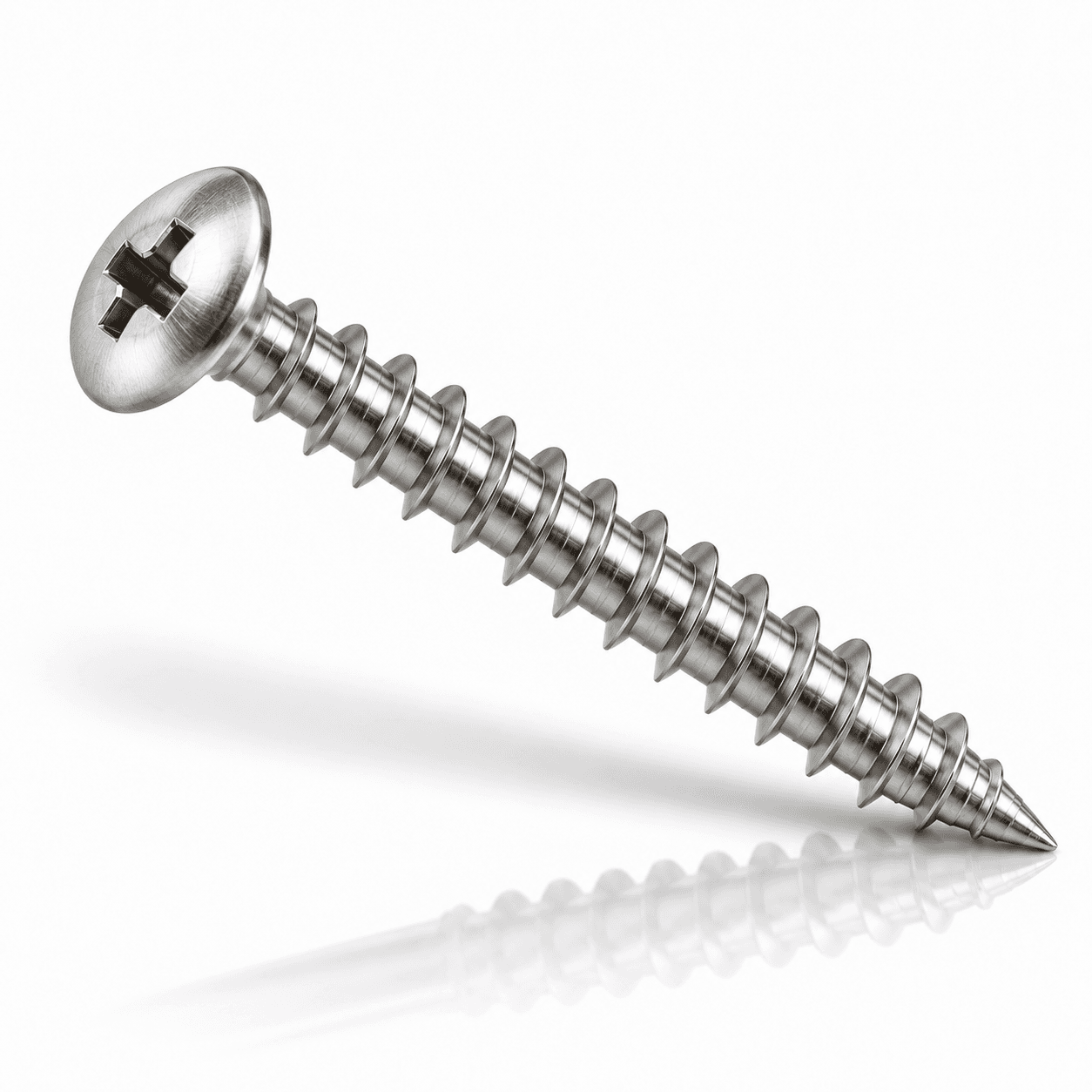 #8 Phillips Truss Head Sheet Metal Screws Type A Stainless Steel 18-8
