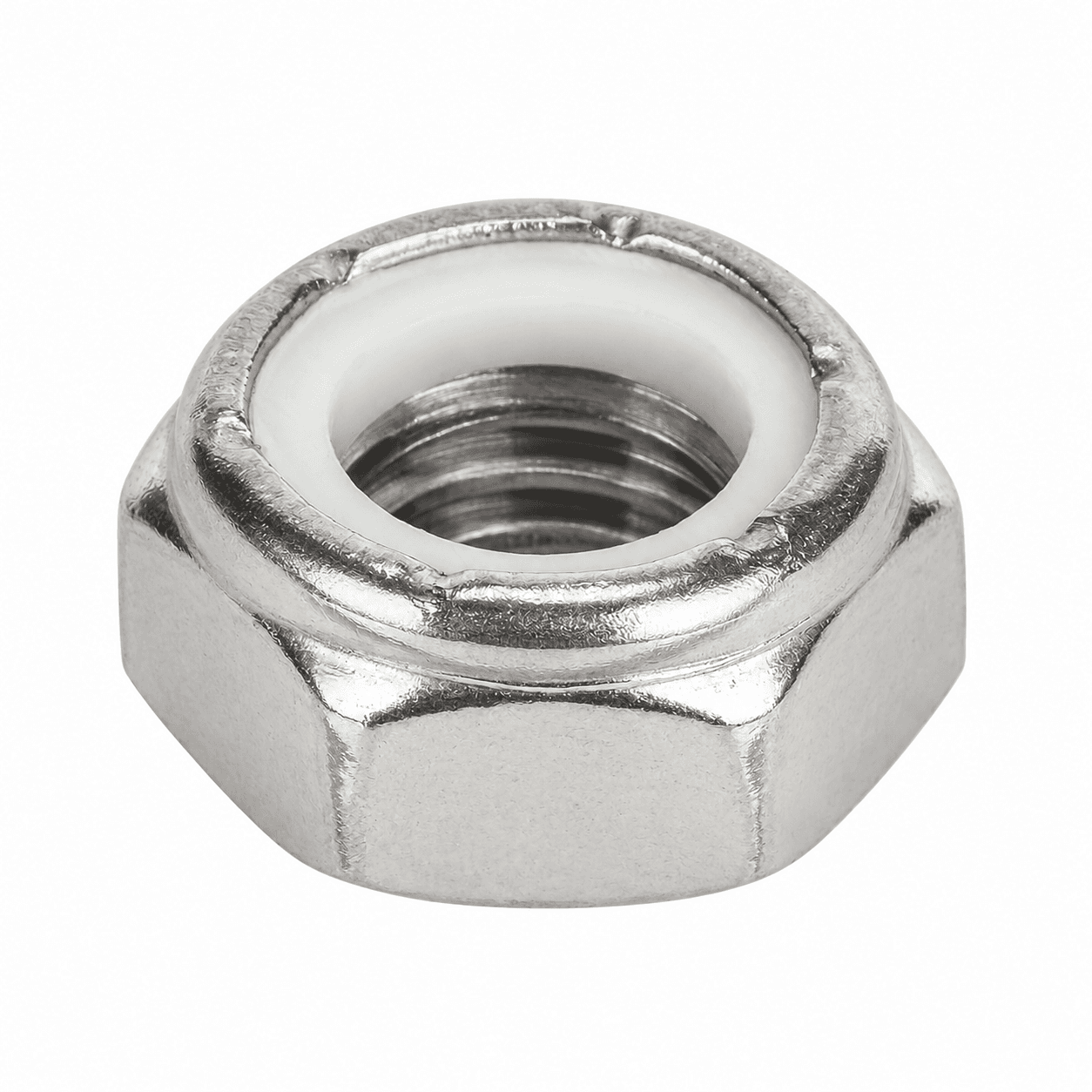 Thin Nylon Insert Lock Nuts Stainless Steel 18-8 Chrome Plated